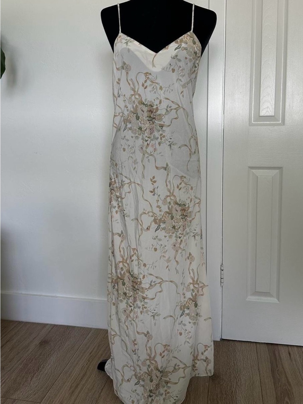 Vintage Calvin Klein Floral Slip Dress - Picture 5 of 8